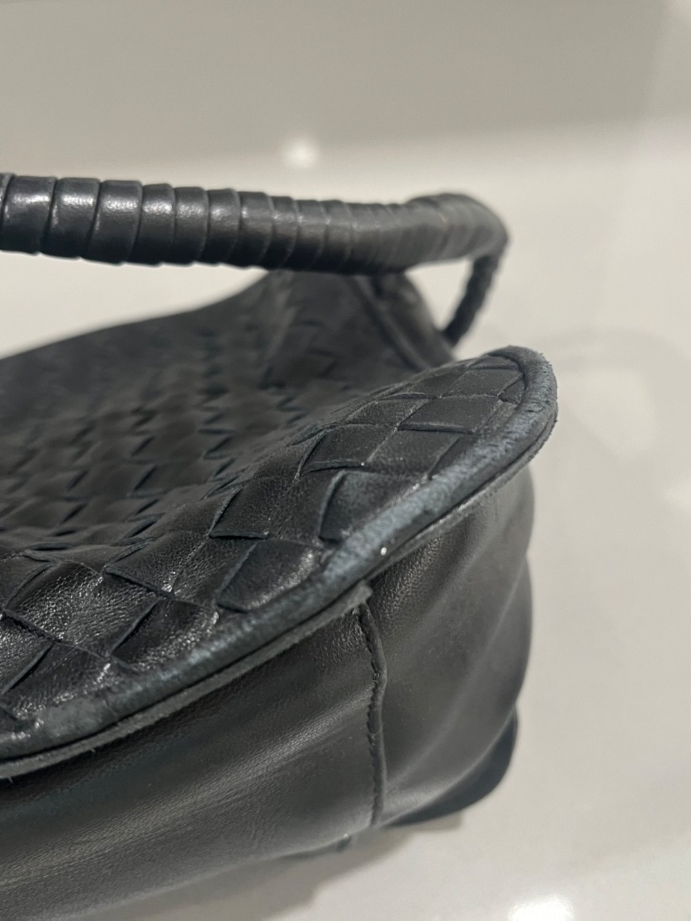 Black Bottega Veneta Handbag.  Made in Italy. - Picture 11 of 12
